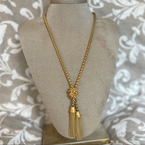 VINTAGE GIVENCHY RUNWAY TASSEL NECKLACE - Picture 5 of 8